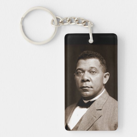 Booker Washington: Afro-Amerikaanse opvoeder Sleutelhanger (Voorkant)