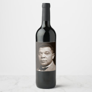 Booker Washington: Afro-Amerikaanse opvoeder Wijn Etiket