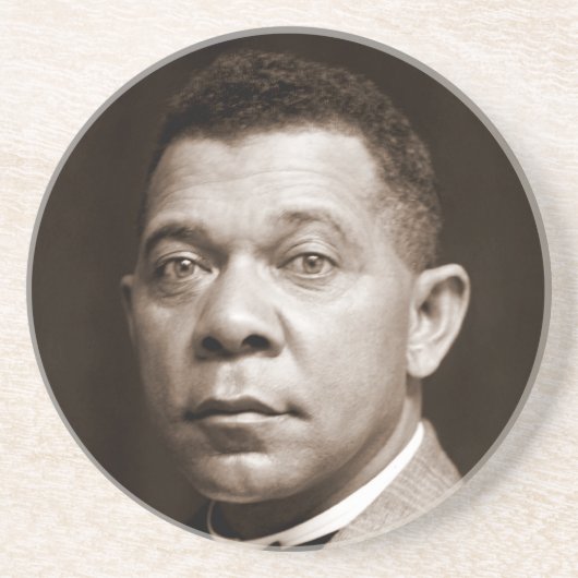 Booker Washington: Afro-Amerikaanse opvoeder Zandsteen Onderzetter (Voorkant)