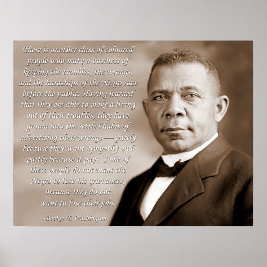 Booker Washington Race Poster (Voorkant)