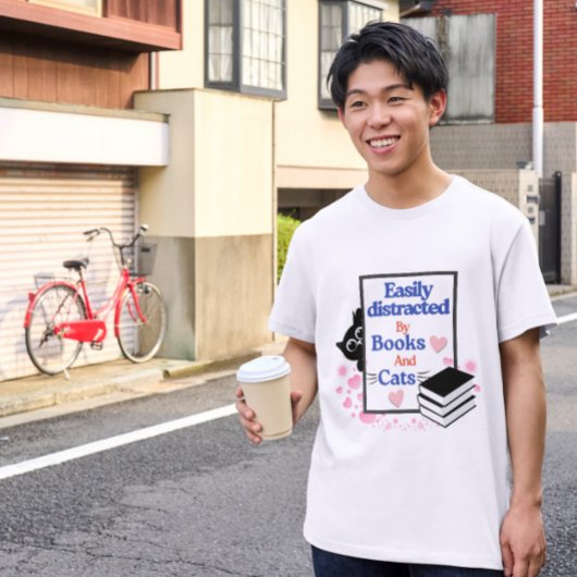 Bookful Cat Gift – Lezen & Katten Kunst T-shirt