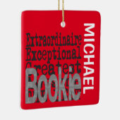 Bookie Extraordinaire CUSTOM Keramisch Ornament (Rechts)
