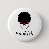 Bookish Afro Logo Button (Voorkant)