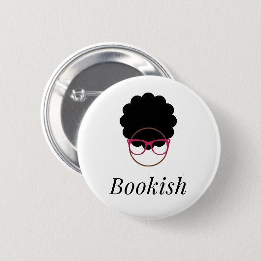 Bookish Afro Logo Button (Voorkant /achterkant)