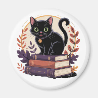Bookish Black Cat – Kinderen magneet