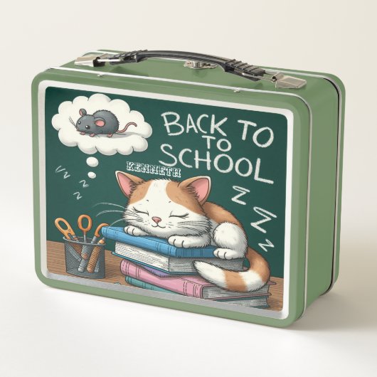 Bookish Cat Lunchbox (Achterkant)