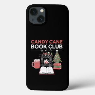 Bookish Christmas Candy Cane Book Club Bookish iPhone 13 Hoesje