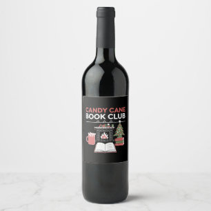 Bookish Christmas Candy Cane Book Club Bookish Wijn Etiket