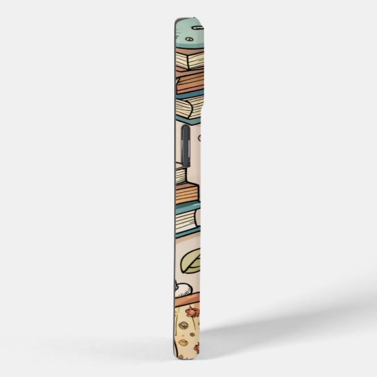 Bookish Coffee iPhone Case – Cozy Reader Aesthetic (Achterkant / Rechts)