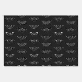 Bookish Dragon Christmas Wrapping paper gift wrap