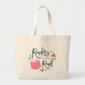 Bookish Floral Readers zullen lezen Grote Tote Bag (Voorkant)