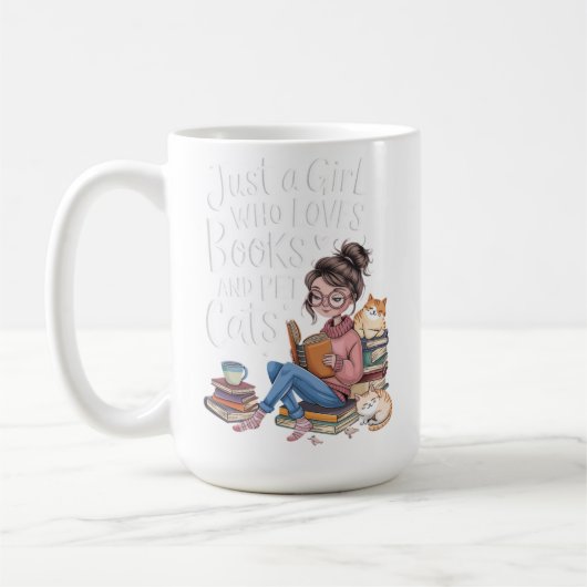 Bookish Girl Mug (Gauche)