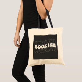 BOOKISH golvende retro Tote Bag