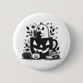 Bookish Halloween Ronde Button 5,7 Cm (Voorkant)