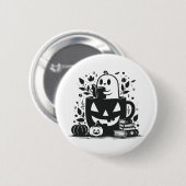Bookish Halloween Ronde Button 5,7 Cm (Voorkant /achterkant)