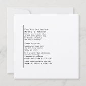 Bookish Photo Wedding Invitation Kaart (Voorkant)