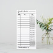Bookish Reading List Tracker Flat Card (Staand voorkant)
