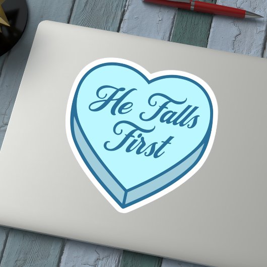 Bookish Snoep hart - Hij Herfsten eerst Sticker