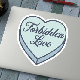 Bookish Snoep hart - Verboden Liefde Sticker