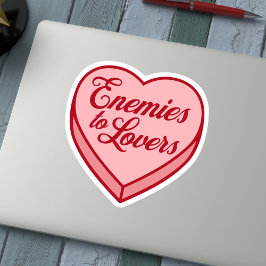 Bookish Snoep Heart - Vijanden voor geliefden Sticker