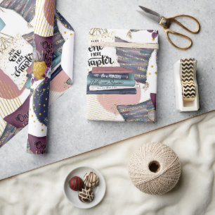 booklover-patroon cadeaupapier