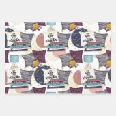 booklover-patroon inpakpapier vel (Voorkant 3)