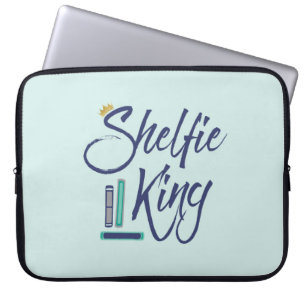 Booklover Shelfie King Laptop Sleeve