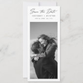 Bookmark Old Money Wedding Photo Save the Date (Devant)