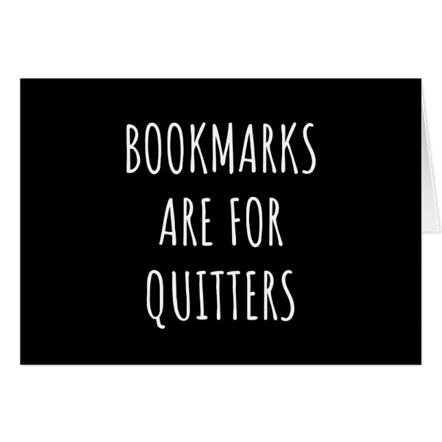 Bookmarks Are for Quitters (Devant horizontal)