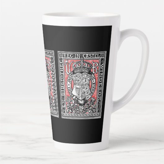 Bookplate Koningin Victoria in Windsor Castle Latte Mok (Rechts)