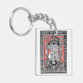 Bookplate Koningin Victoria in Windsor Castle Sleutelhanger (Voorkant Links)