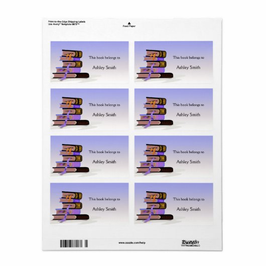 Bookplate Labels (Full Sheet)