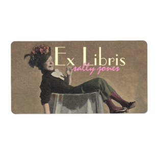 Bookplate Labels Schattige Funny Lady  Ex Libris
