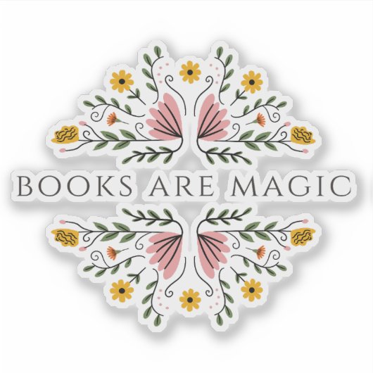 Books are Magic Sticker (Devant)