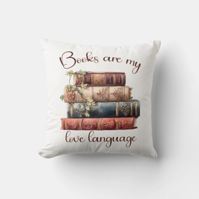 Books Are My Love Language Kussen (Voorkant)