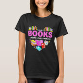Books Are My Love Language Reading Lover Librarian T-shirt (Voorkant)