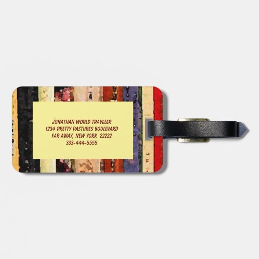 Books Bagagelabel (Achterkant horizontaal)