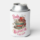 Books Blankets and Hot Cocoa  Blikjeskoeler (Blikje Voorkant)