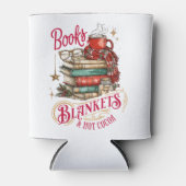 Books Blankets and Hot Cocoa  Blikjeskoeler (Voorkant)
