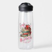 Books Blankets and Hot Cocoa  Waterfles (Voorkant)