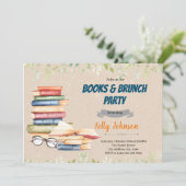 Books brunch douche invitation (Debout devant)