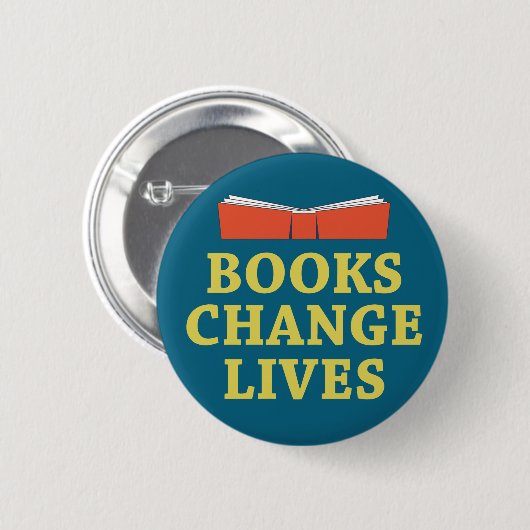 Books Change Lives Ronde Button 5,7 Cm (Voorkant /achterkant)