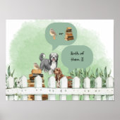 Books & Dogs Poster (Devant)
