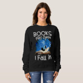 Books Fail Open And I Fall In Trui (Voorkant volledig)