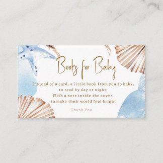 Books For Baby Boy Card, Sea You Soon Baby Coastal Informatiekaartje