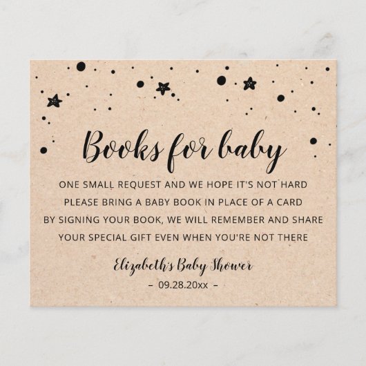 Books for baby Card Modèle Baby shower (Devant)