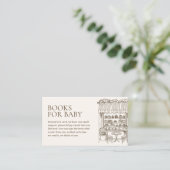 Books for Baby Paris French Patisserie Baby Shower Informatiekaartje (Staand voorkant)