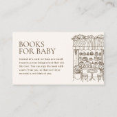 Books for Baby Paris French Patisserie Baby Shower Informatiekaartje (Voorkant)