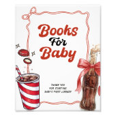 Books for Baby She's Ready to Pop Sign Foto Afdruk (Voorkant)