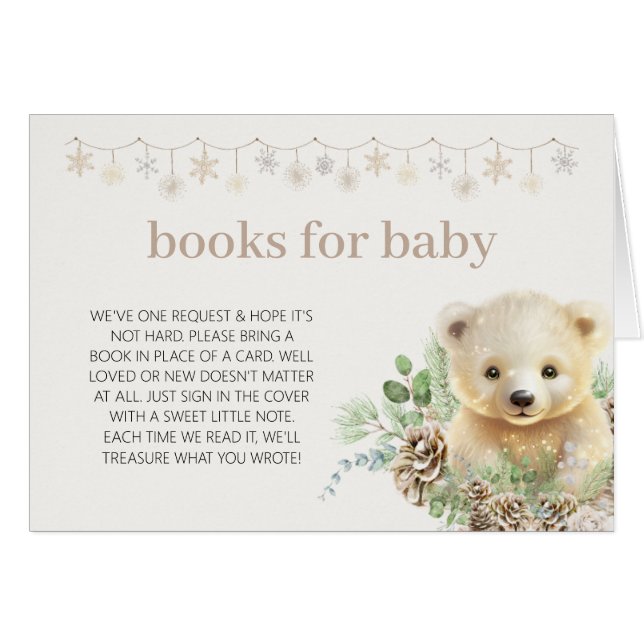 Books for Baby Winter Polar Bear Book Request (Devant Horizontal)